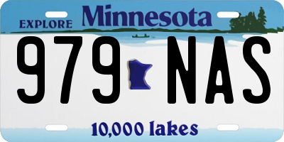 MN license plate 979NAS