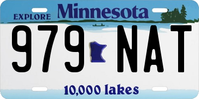 MN license plate 979NAT