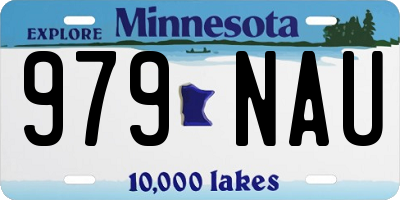 MN license plate 979NAU