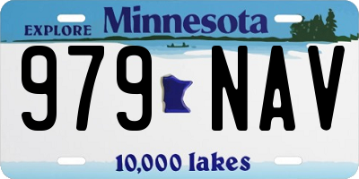 MN license plate 979NAV