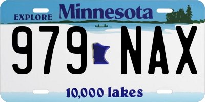 MN license plate 979NAX