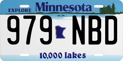 MN license plate 979NBD