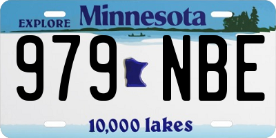 MN license plate 979NBE