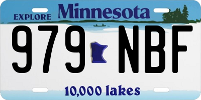 MN license plate 979NBF