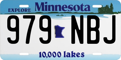 MN license plate 979NBJ