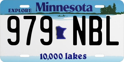 MN license plate 979NBL