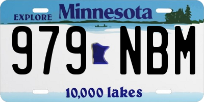 MN license plate 979NBM