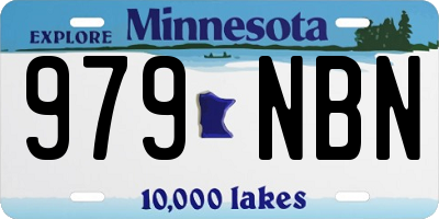 MN license plate 979NBN