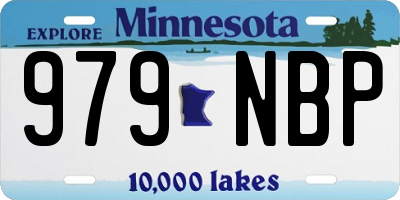 MN license plate 979NBP