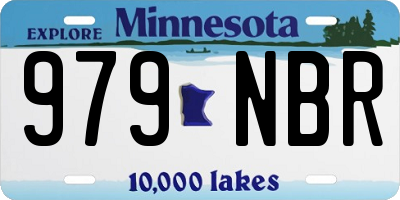 MN license plate 979NBR