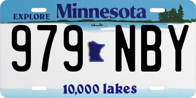 MN license plate 979NBY