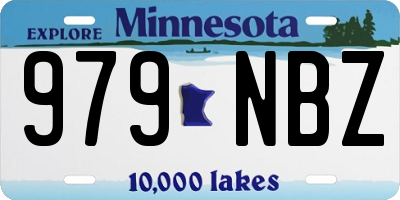 MN license plate 979NBZ
