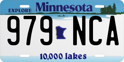 MN license plate 979NCA