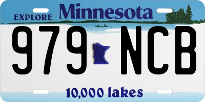 MN license plate 979NCB