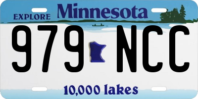 MN license plate 979NCC
