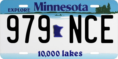 MN license plate 979NCE