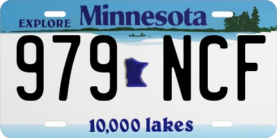 MN license plate 979NCF