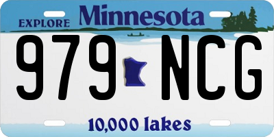 MN license plate 979NCG