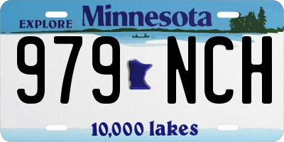 MN license plate 979NCH