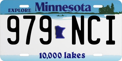 MN license plate 979NCI