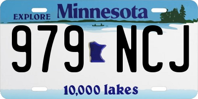 MN license plate 979NCJ