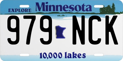 MN license plate 979NCK