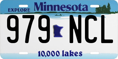 MN license plate 979NCL