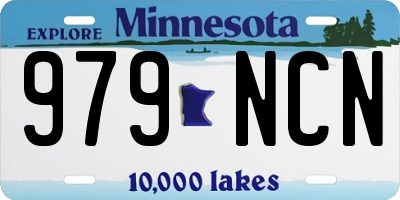 MN license plate 979NCN
