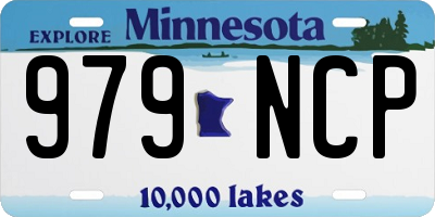 MN license plate 979NCP