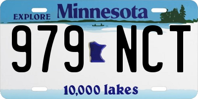 MN license plate 979NCT