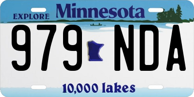 MN license plate 979NDA