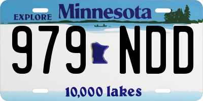 MN license plate 979NDD