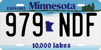 MN license plate 979NDF