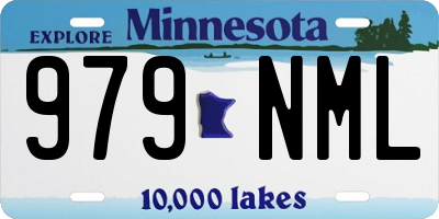 MN license plate 979NML