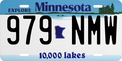 MN license plate 979NMW