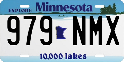 MN license plate 979NMX