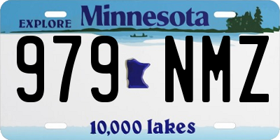 MN license plate 979NMZ