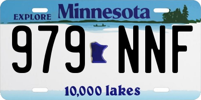 MN license plate 979NNF