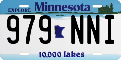 MN license plate 979NNI