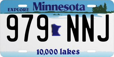 MN license plate 979NNJ