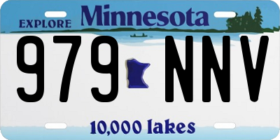 MN license plate 979NNV