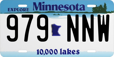 MN license plate 979NNW