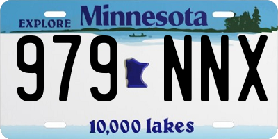 MN license plate 979NNX