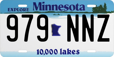 MN license plate 979NNZ