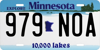 MN license plate 979NOA