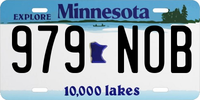 MN license plate 979NOB
