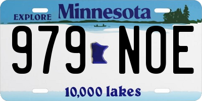 MN license plate 979NOE