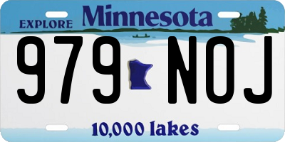 MN license plate 979NOJ