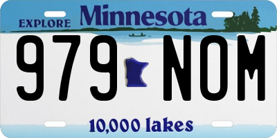 MN license plate 979NOM