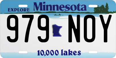MN license plate 979NOY